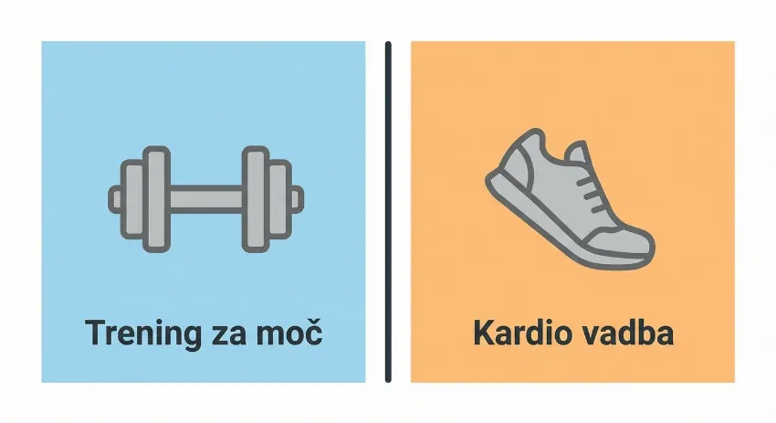 Primerjava treninga za moč in kardio vadbe